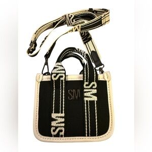 NEW Steven Madden Black & White The Micro Mini Crossbody Purse